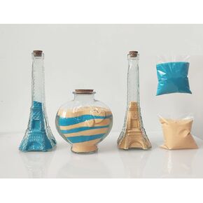 CHENGXINWENHUA Unity Sand Set for Weddings Sand Ceremony Kit Handmade Decorative Jar Vase with Sand(2lbs) (Heart vase (2lb), Colour E) in Saudi Arabia