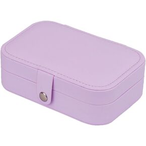 حقيبة تنظيم مجوهرات السفر من هومشن، علبة صندوق تخزين المجوهرات للسوار والأقراط والخواتم والقلادة (أرجواني) in Kuwait