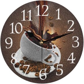 AUUXVA Funny Bee Wall Clock Silent Non-Ticking,Animal Honeybee Quote 9.5 Inch Round Wall Clock Battery Operated Clock Decor for Home Wall Bathroom Kitchen Bedroom Living Room Office Classroom Patio