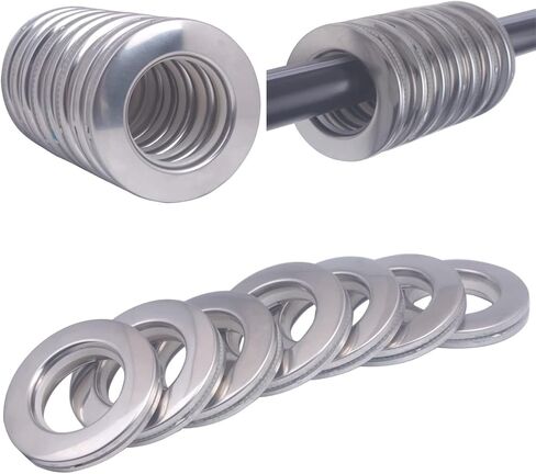 10 عبوات من حلقات الستائر المصنوعة من الفولاذ المقاوم للصدأ، 2 في 1 حلقات معدنية للستائر، حلقات معدنية من بلاستيك أكريلونتريل بوتادين ستايرين، قطر داخلي 1.65 بوصة 42 مم لشريط ستائر النوافذ (عبوة من 10 قطع فضية) in Kuwait