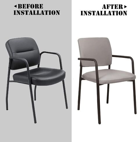 Stretch Chair Slipcover Covers for Guest Reception Arm Chair (ONLY Chair Covers) C160 (Brown) in Kuwait