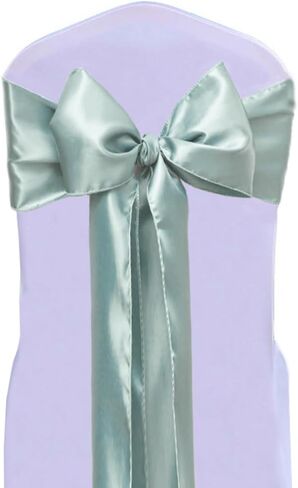 Pack of 50 Wedding Satin Chair Sashes Blush Pink Bows 7x108inch Ribbon Fabric Bands for Banquet Party Hotel Restaurant Ceremony Event Chairs Knots Ties Decorations - Blush Pink, 50PCS in Saudi Arabia