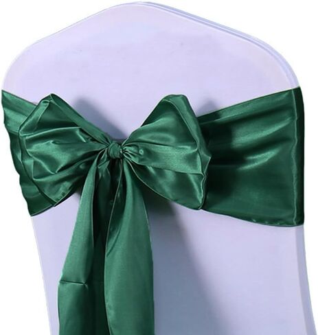 Pack of 50 Wedding Satin Chair Sashes Blush Pink Bows 7x108inch Ribbon Fabric Bands for Banquet Party Hotel Restaurant Ceremony Event Chairs Knots Ties Decorations - Blush Pink, 50PCS in Saudi Arabia