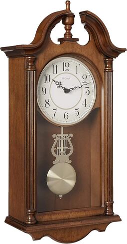 Bulova C1517 Saybrook Wall Clock, Brown Cherry in Saudi Arabia