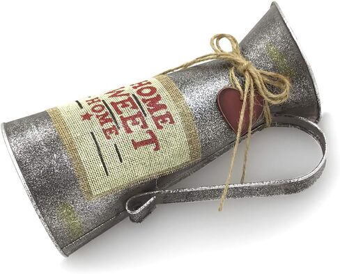 إبريق ديكوري مطلي بالمجلفن عالي الجودة 10 سم من IDoall ، مزهرية فاخرة بالزهور مع تحيات، وعاء المزرعة الريفية لغرفة المعيشة، غرفة النوم، المطبخ، المكتب in Kuwait