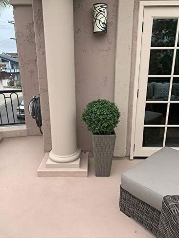 ALL SEASON GREEN 24''T Boxwood Ball Shaped Topiary Home & Garden Potted Artificial Shrubs Tree (1 PC) in Kuwait