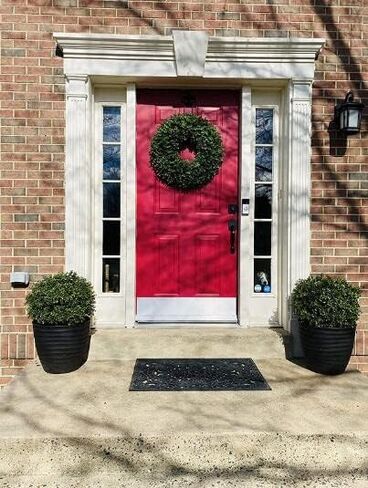 ALL SEASON GREEN 24''T Boxwood Ball Shaped Topiary Home & Garden Potted Artificial Shrubs Tree (1 PC) in Kuwait