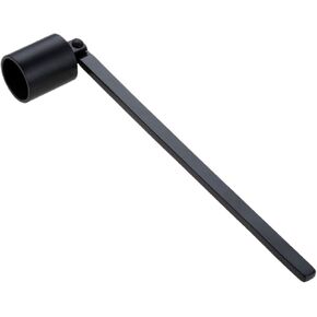 MUXSAM 1Pc 7.5x0.9in Candle Extinguisher Snuffer Candlesnuffers with Long Handle & Straight Tube for Tea Light Candles Wedding Altar Fireplace Church Wedding Candle Fire Extinguishing(Black.)