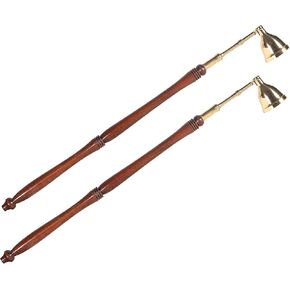 Incense Garden Candle Snuffer - 2 Pack - Brass Tip with Wood Handle in Saudi Arabia