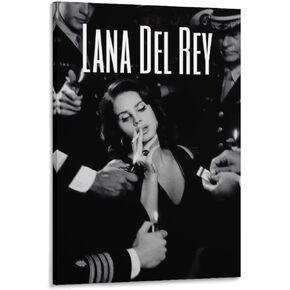 SSJS Lana Del Rey Poster Decorative Painting Canvas Wall Posters and Art Picture Print Modern Family Bedroom Decor Frame style in Saudi Arabia