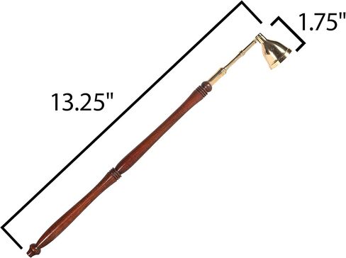 Incense Garden Candle Snuffer - 2 Pack - Brass Tip with Wood Handle in Saudi Arabia
