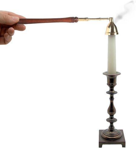 Incense Garden Candle Snuffer - 2 Pack - Brass Tip with Wood Handle in Saudi Arabia