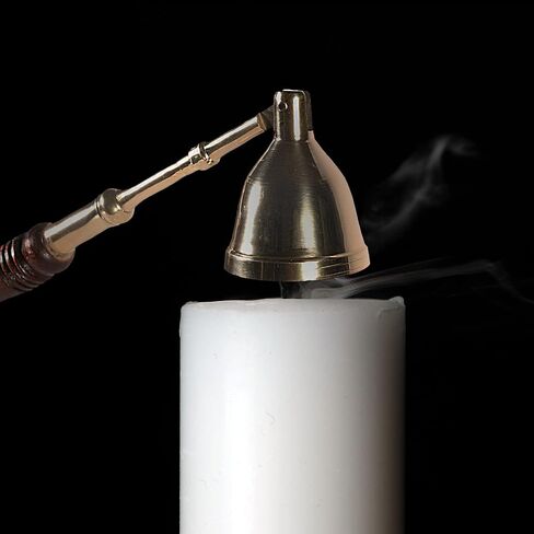 Incense Garden Candle Snuffer - 2 Pack - Brass Tip with Wood Handle in Saudi Arabia