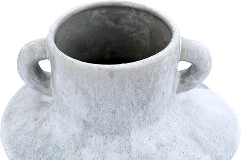 Bloomingville 8.25" H Stoneware Reactive Glaze Finish & Vertical Handles (Each one Will Vary) Vase, Mint in Saudi Arabia