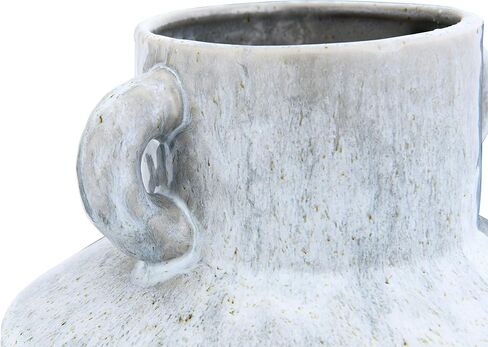 Bloomingville 8.25" H Stoneware Reactive Glaze Finish & Vertical Handles (Each one Will Vary) Vase, Mint in Saudi Arabia