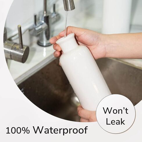 مجموعة من 3 مزهريات سيراميك بيضاء من تايمييارد، مزهريات مزرعة حديثة للأزهار، ديكور منزلي ريفي، مجموعة مزهرية كلاسيكية مزخرفة للطاولة، والخزانة، والرواق، وغرفة المعيشة، والمدخل in Kuwait