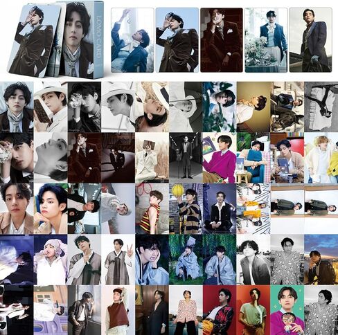 بياجو 55 قطعة من بطاقات الصور في فيوتيفول داي البوم جديد بانجتان بويز في لومو، بطاقات صور بانجتان بويز، بطاقات صور هدية للمعجبين والابنة in Kuwait