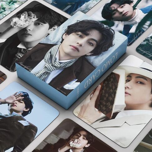 بياجو 55 قطعة من بطاقات الصور في فيوتيفول داي البوم جديد بانجتان بويز في لومو، بطاقات صور بانجتان بويز، بطاقات صور هدية للمعجبين والابنة in Kuwait