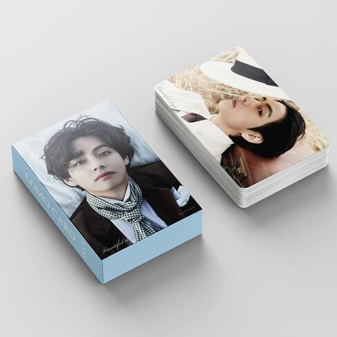 بياجو 55 قطعة من بطاقات الصور في فيوتيفول داي البوم جديد بانجتان بويز في لومو، بطاقات صور بانجتان بويز، بطاقات صور هدية للمعجبين والابنة in Kuwait