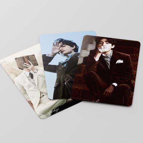بياجو 55 قطعة من بطاقات الصور في فيوتيفول داي البوم جديد بانجتان بويز في لومو، بطاقات صور بانجتان بويز، بطاقات صور هدية للمعجبين والابنة in Kuwait