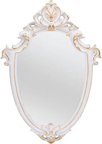 Shield Wall Mirror Mirror Wall Decor Vintage Mirror (L 2Pcs, Gold) in Kuwait