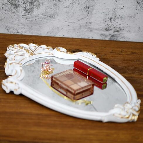 Shield Wall Mirror Mirror Wall Decor Vintage Mirror (L 2Pcs, Gold) in Kuwait