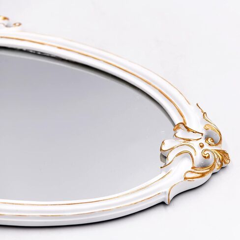 Shield Wall Mirror Mirror Wall Decor Vintage Mirror (L 2Pcs, Gold) in Kuwait