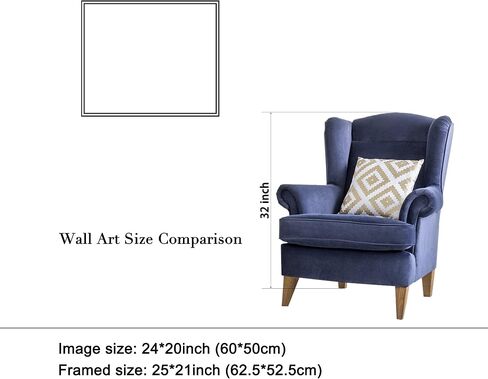 Wieco Art Framed Wall Art Canvas Prints Seascape at Saintes Maries by Vincent Van Gogh Modern Giclee Canvas Prints Sea Pictures on Canvas Wall Art for Living Room Home Decorations Black Frame in Kuwait