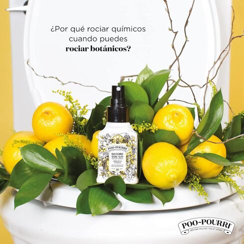 بخاخ المرحاض Poo-Pourri Before-You-Go، الحمضيات الأصلية، حجم السفر 10 مل - الليمون والبرغموت وعشب الليمون، 0.34 أونصة سائلة (عبوة من قطعة واحدة) in Kuwait