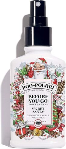 بخاخ المرحاض Poo-Pourri Before-You-Go، الحمضيات الأصلية، حجم السفر 10 مل - الليمون والبرغموت وعشب الليمون، 0.34 أونصة سائلة (عبوة من قطعة واحدة) in Kuwait