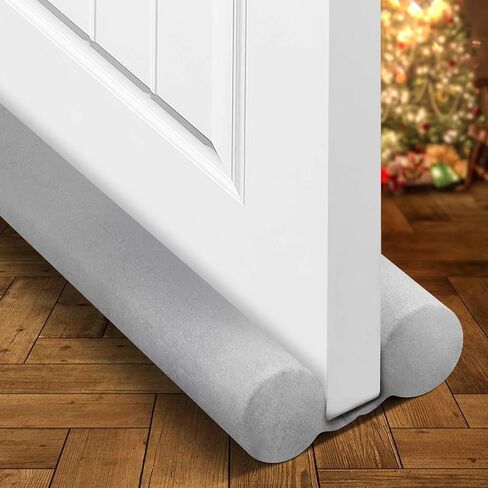 Holikme Door Draft Stopper Weather Stripping Noise Blocker Window Breeze Blocker Adjustable Door Sweeps 36inch, Beige in Saudi Arabia