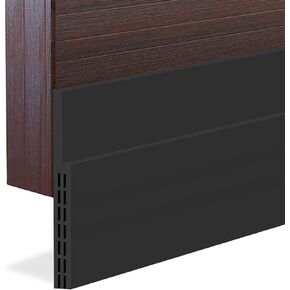 [New Upgrade] Huge Gap Door Draft Stopper, 3.4" W Widened Door Sweep Seal Gap Up to 1.8" for Interior & Exterior Doors - Keeping Draft, Noise, Dust and Unwanted Animals Out,3.4" W x 39" L,Black