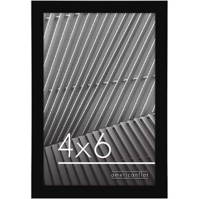 Americanflat 8.5x11 Picture Frame in Black - Thin Border Photo Frame with Shatter Resistant Glass - Horizontal and Vertical Formats for Wall and Tabletop in Kuwait
