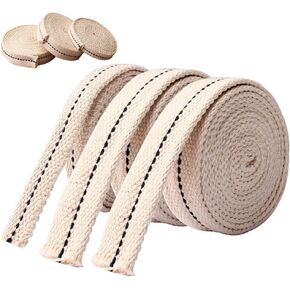 19.5 Foot / 3 Rolls Cotton Oil Lamp Wick, Replacement Oil Lanterns Wick for Oil Lamps and Oil Burners