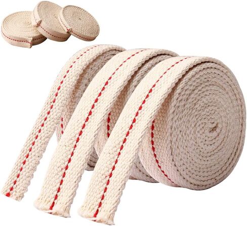 19.5 Foot / 3 Rolls Cotton Oil Lamp Wick, Replacement Oil Lanterns Wick for Oil Lamps and Oil Burners in Kuwait