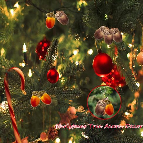 cshangzei 200pcs الجوز الاصطناعي الصغير، السائبة وهمية البلوط مع غطاء طبيعي نابض بالحياة لخريف عيد الشكر الديكور عيد الهالوين، ديكور الزفاف، حشو زهرية، الحرف اليدوية DIY in Kuwait