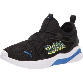 PUMA Softride Rift Slip On Running Shoe, Black-Nebulas Blue-Nrgy Yellow-Intense Blue, 11.5 US Unisex Little Kid in Saudi Arabia