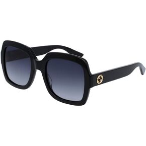 Gucci GG0036S Rectangle Sunglasses For Women + BUNDLE with Designer iWear Complimentary Eyewear Care Kit