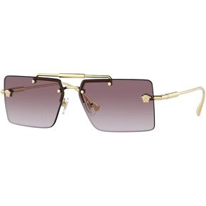 Versace VE2245 Rectangle Sunglasses for Women + BUNDLE With Designer iWear Complimentary Eyewear Kit