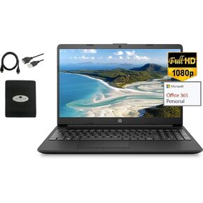 2021 Newest HP 15.6" FHD 1080P IPS Anti-Glare Laptop, Intel Processor N4020, 4GB DDR4 RAM, 256GB SSD, 1-Year Office 365, Online Meeting Ready, Ethernet, WiFi, Fast Charge, Win10 S, w/GM Accessories in Kuwait