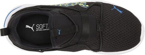 PUMA Softride Rift Slip On Running Shoe, Black-Nebulas Blue-Nrgy Yellow-Intense Blue, 11.5 US Unisex Little Kid in Saudi Arabia