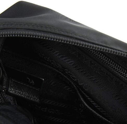 Prada Black Tessuto Nylon Messenger Crossbody Handbag 1BH716 in Saudi Arabia