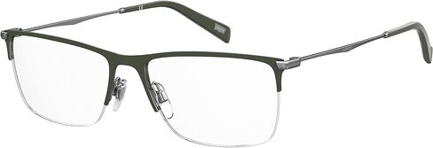 Levi's Men's LV 5029 Square Prescription Eyewear Frames, Matte Green/Demo Lens, 55 mm, 17mm in Saudi Arabia