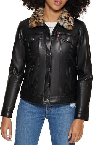 Levi's womens Classic Sherpa Lined Trucker Jacket (Standard & Plus Sizes) in Saudi Arabia