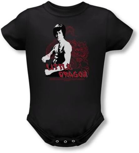 Bruce Lee Boys' Little Dragon Bodysuit Black in Saudi Arabia