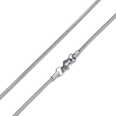 Sobriety Necklace for Men AA Recovery Triangle Pendant Necklace 22 Inch Stainless Steel Snake Chain for Men in Saudi Arabia