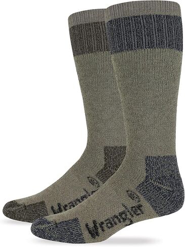 Wrangler Riggs Ultra-Dri Merino Wool Blend Work Socks, Assorted, (L) Men 9-13, 2 Pair in Saudi Arabia