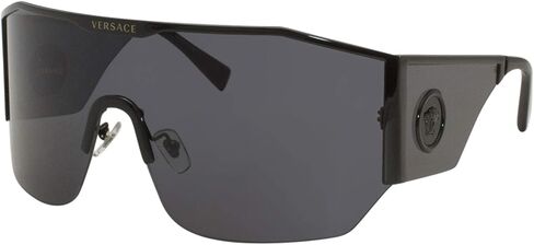Versace Man Sunglasses, Black Lenses Metal Frame, 41mm in Saudi Arabia