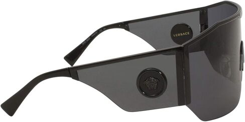 Versace Man Sunglasses, Black Lenses Metal Frame, 41mm in Saudi Arabia