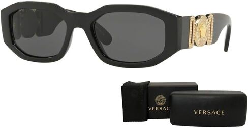 نظارات شمسية غير منتظمة من Versace VE4361 للرجال + حزمة مع مجموعة نظارات مجانية من Designer iWear in Kuwait